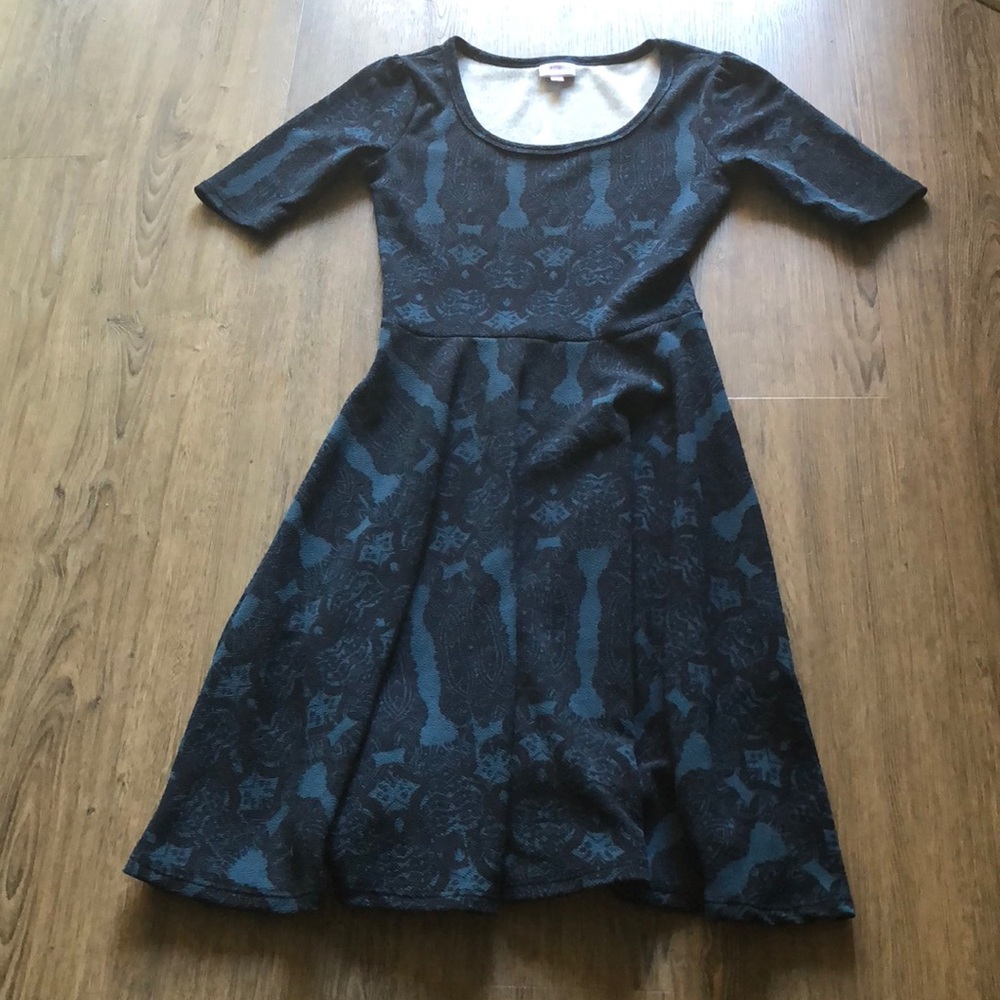Blue Lularoe Nicole Dress